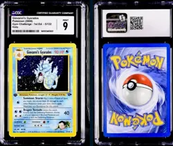 Pokemon Giovanni's Gyarados Gym Challenge 1st Edition Holo Rare #5 CGC 9 Mint - Image 3