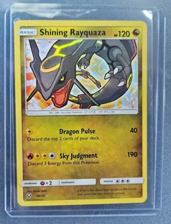 Shining Rayquaza 56/73 Rare 2017 Shining Legends PokÃ©mon Card TCG - Image 1