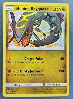 Shining Rayquaza 56/73 Rare 2017 Shining Legends PokÃ©mon Card TCG - Image 2
