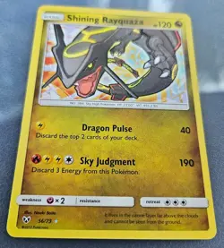 Shining Rayquaza 56/73 Rare 2017 Shining Legends PokÃ©mon Card TCG - Image 3