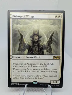 Bishop of Wings MTG Core Set 2020 Regular 8/280 Rare - LP - Image 1