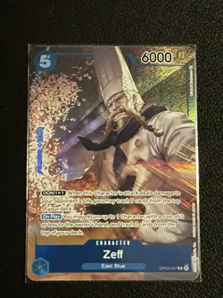 Zeff OP03-047 Alt Art English One Piece Card Game Pillars of Strength - Image 1