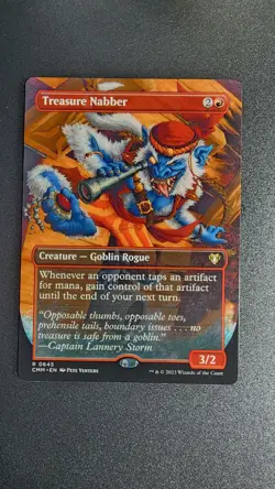 Treasure Nabber (Borderless) #645 (NM) Commander Masters CMM Magic MTG - Image 1