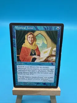 Mystical Tutor Mtg Mirage Hp Heavy Play Water Damaged - Image 1