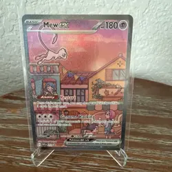 Mew ex SVP 053 Pokemon TCG Scarlet Violet 151 Black Star Promo Full Art Card - Image 1