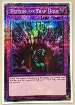 Yugioh! 1x Bottomless Trap Hole MP25-EN018 Starlight Rare 1st Ed NM - Image 1