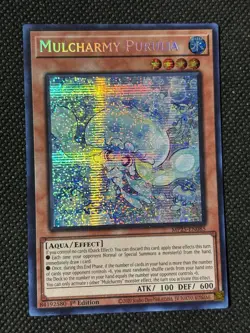 YuGiOh! - Mulcharmy Purulia MP25-EN085 Prismatic Secret Rare 1st Edition NM - Image 1