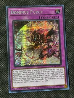 YuGiOh! - Dominus Purge MP25-EN095 Prismatic Secret Rare 1st Edition Near Mint - Image 1