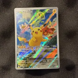 PokÃ©mon Pikachu TCG Full Art Holo Promo Card SVP Black Star #27 - Image 1