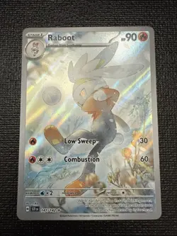 PokÃ©mon TCG Raboot Stellar Crown Holo Card 147/142 Sv07 - Image 2