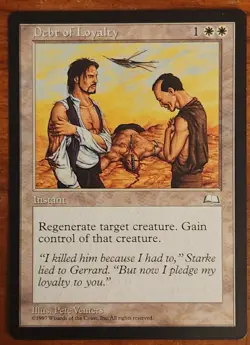 Debt of Loyalty MtG Weatherlight LP Magic The Gathering  - Image 1