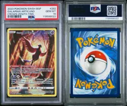 PSA 10 2023 POKEMON SWSH BLACK STAR PROMO CROWN ZENITH TINS GALARIAN ARTICUNO - Image 3