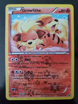 Growlithe RC4/RC32 Holo Pokemon TCG Legendary Treasures Radiant Collection Card - Image 1