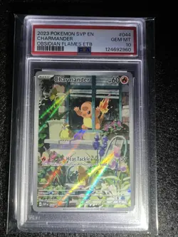 Pokemon Scarlet & Violet Obsidian Flames Charmander ETB Promo Card 044 PSA 10 - Image 5