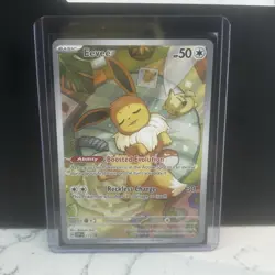 Eevee 173 Sv: Pokemon Prismatic Evolutions Black Star Promo Holo Pokemon TCG - Image 1