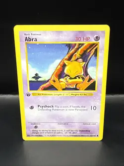 Pokemon Card - Abra Base Set (Shadowless) 43/102 1st Edition - Image 1