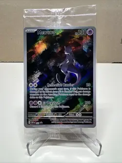 PokÃ©mon TCG Mewtwo SVP 052 Scarlet Violet 151 Black Star Promo Card, Sealed - Image 1