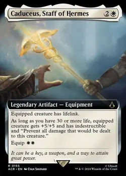 Caduceus, Staff of Hermes 0155 Extended Art Assassin's Creed ACR MTG NM - Image 1
