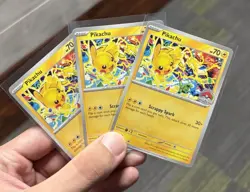 3 Pikachu Scarlet Violet Pokemon Black Star Promo World Championship 2025 SVP225 - Image 1