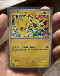 3 Pikachu Scarlet Violet Pokemon Black Star Promo World Championship 2025 SVP225 - Image 3