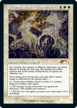 Elspeth, Sun's Champion - Foil Light Play, English Magic the Gathering MTG Secre - Image 1