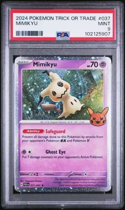 2024 Pokemon Trick of Trade - MIMIKYU #037 - PSA 9 - Image 1