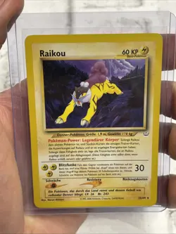 Raikou Pokemon Neo Revelation #22/64 Non-Holo Rare Unlimited LP German WOTC TCG - Image 1