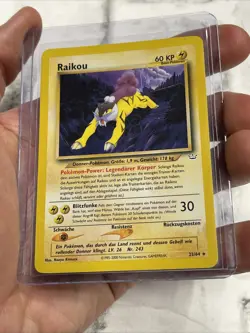 Raikou Pokemon Neo Revelation #22/64 Non-Holo Rare Unlimited LP German WOTC TCG - Image 2