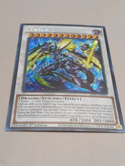 Yugioh Centur-Ion Auxila LEDE-EN042 Secret Rare 1st Edition NM - Image 1