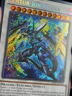 Yugioh Centur-Ion Auxila LEDE-EN042 Secret Rare 1st Edition NM - Image 3