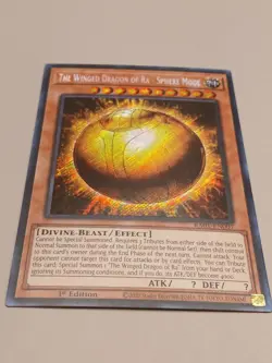 THE WINGED DRAGON OF RA - SPHERE MODE 1ST EDITION SECRET RARE RA01-EN007 YUGIOH! - Image 1