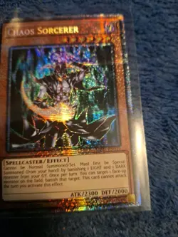 Yugioh Chaos Sorcerer MP25-EN019 1st Edition Starlight Rare NM  - Image 2
