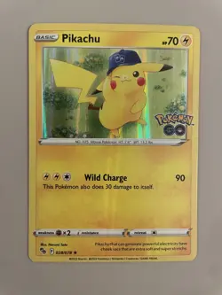 PokÃ©mon TCG Pikachu Pokemon Go 028/078 Holo Holo Rare NM - Image 1