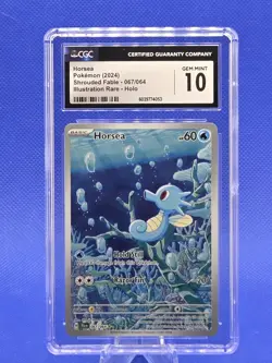 Pokemon Shrouded Fable EN Horsea 067/064 Illustration Rare CGC 10 - Image 1