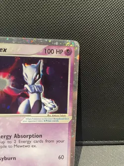 Pokemon Card Ruby and Sapphire Mewtwo EX 101/109 SWIRL LP-MP Condition - Image 6