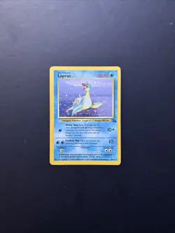 Lapras 10/62 Fossil Holo Rare PokÃ©mon Card - Vintage Pokemon VLP - Image 1