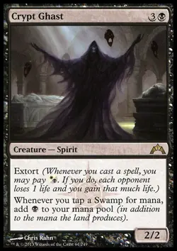 MTG Magic the Gathering Crypt Ghast (61/257) Gatecrash LP - Image 1
