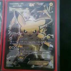 PokÃ©mon Pikachu EX XY124 Black Star Promo 2016 Holo Card TCG - Image 1