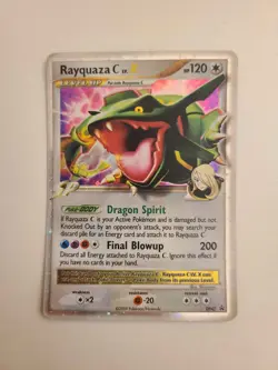 Pokemon TGC 2009 Rayquaza C Lv.X DP47 Black Star Promo Holo Card - Image 2