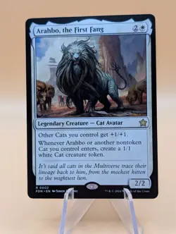 MTG: Arahbo, the First Fang | Non-Foil | Magic Foundations | Pack Fresh NM | - Image 1