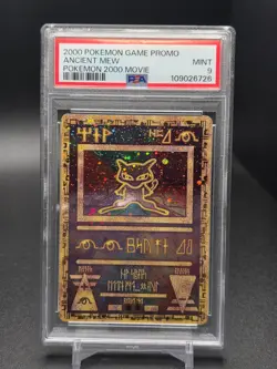 Pokemon 2000 Game Movie Promo PSA 9 Ancient Mew Holo Black Star - Image 1