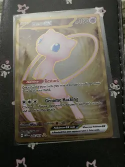Pokemon  Scarlet & Violet 151 UPC Promo - Mew ex Gold Metal Card 205/165 NM 2 - Image 1