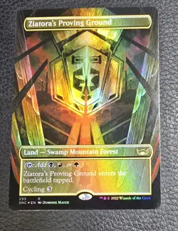 Ziatora's Proving Ground (Borderless) Streets of New Capenna Foil MTG Magic Card - Image 1