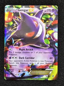 POKEMON GENGAR EX XY Phantom Forces Holo 34/119 Very Lightly Played - Image 1