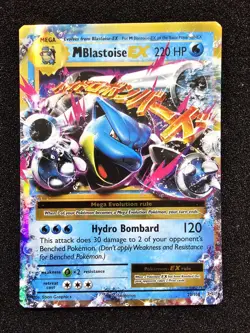 POKEMON M BLASTOISE EX XY Evolutions Holo 22/108 Lightly Played  - Image 1