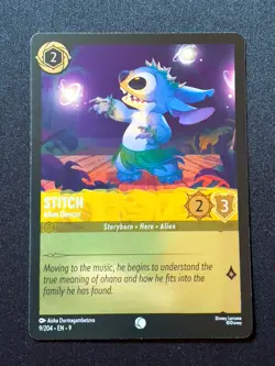 Stitch: Alien Dancer â— Card #9/204 â— 2025 Disney Lorcana: Fabled â— Cold Foil - Image 1