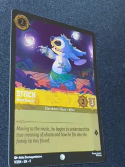 Stitch: Alien Dancer â— Card #9/204 â— 2025 Disney Lorcana: Fabled â— Cold Foil - Image 3