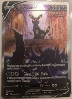 Umbreon V Alternate Art NM Evolving Skies 189/203 Alt Pokemon Card 2021 MINTY! - Image 1