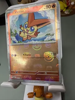 Pokemon Card Victini Master Ball Reverse Holo 012/086 SV11B Black Bolt NM+ - Image 2