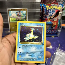 LAPRAS 2000 POKEMON ORIGINAL FOSSIL RARE HOLO B 10/62 Q5276 - Image 1